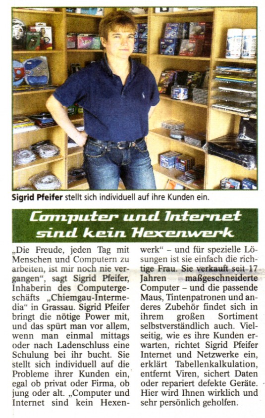Oberbayrisches Volksblatt 2011-04-06 Artikel im Oberbayrischen Volksblatt 06.04.2011